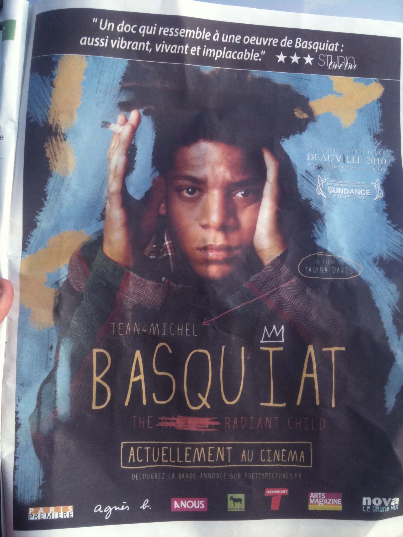Basquiat au cinema (paris)