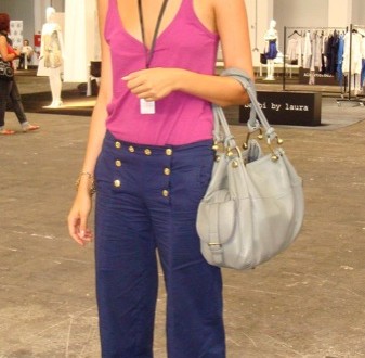 Pantalones altos anchos (080)