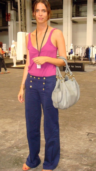Pantalones altos anchos (080)