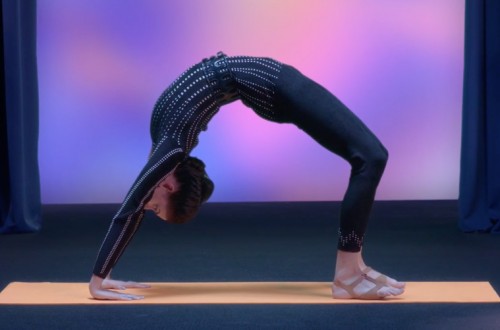 Lily loves yoga