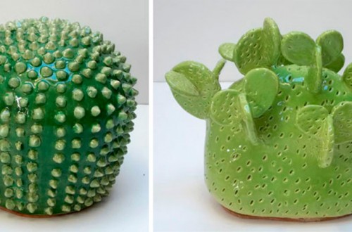 Cactus de cerámica