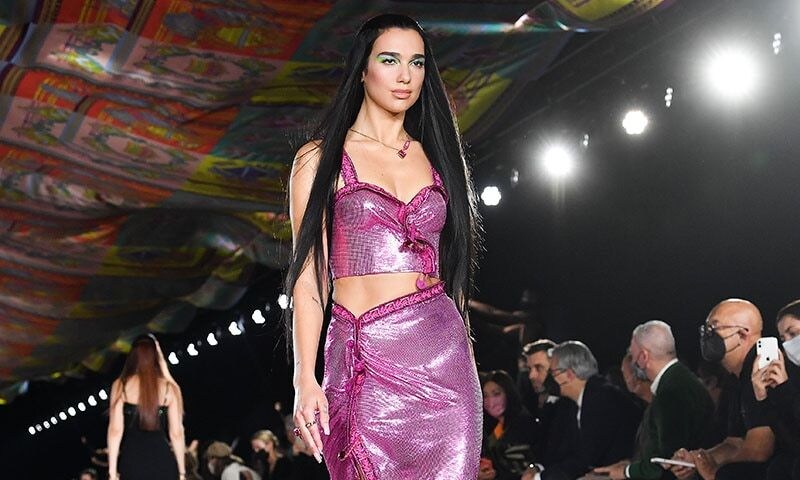 dua lipa versace