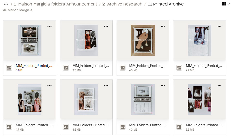 maison margiela folders